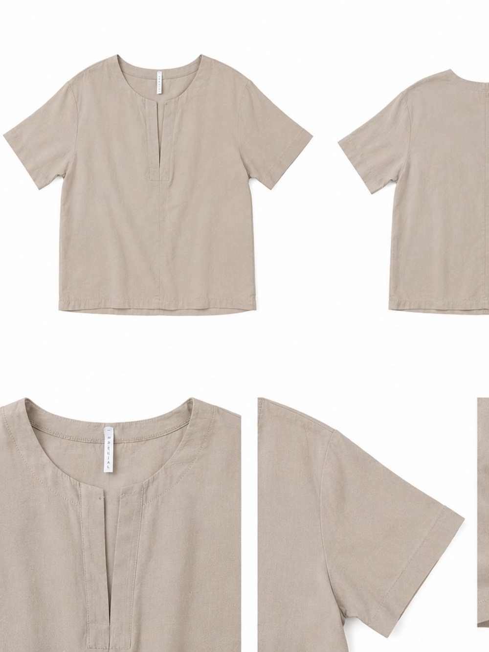 Imperial Beige two piece set - Top & Wide Leg pants
